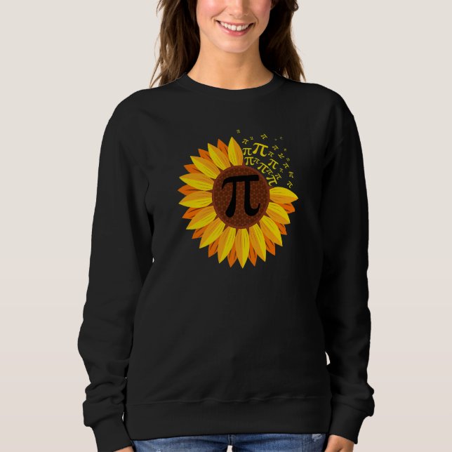 Pi Day Sonnenblume Pi Nummer Symbol Math Themed Sc Sweatshirt (Vorderseite)