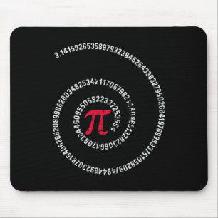 Pi Day Spiral 3.14 März 14. Mathematiklehrer Vinta Mousepad