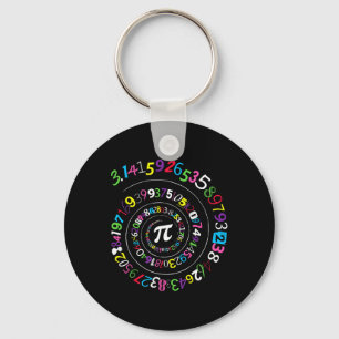 Pi Day Spiral Colour Numbers 3.14 Happy Pi Day 1 Schlüsselanhänger