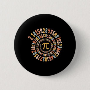 Pi Day Spiral Math Pi Button