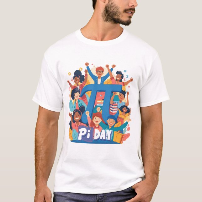 Pi Day Squad-Feierdesign T-Shirt (Vorderseite)