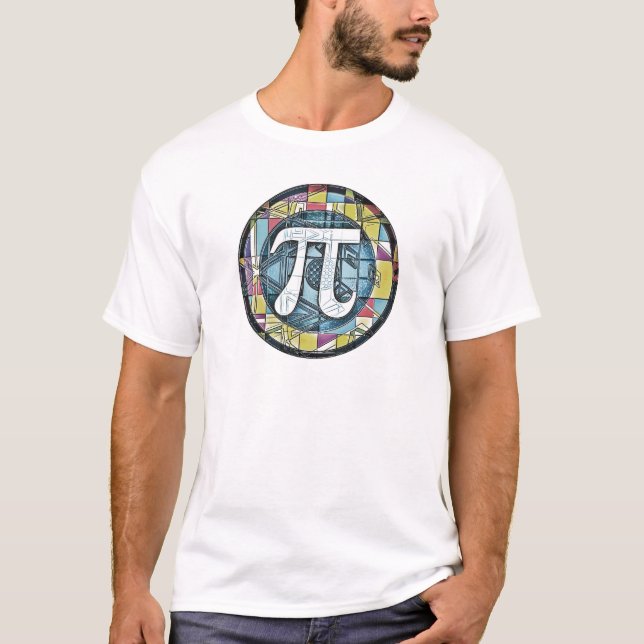 Pi Day Symbol Rounds T-Shirt (Vorderseite)