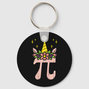 Pi Day Symbol Unicorn Head Niedlich 314 Math Pun G Schlüsselanhänger