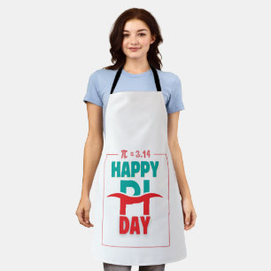 Pi Day T-Shirt - Artistic Design with Pi (π) Equat Schürze