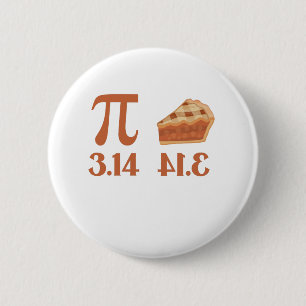 Pi Day Toddler Mathe Lehrer Funny Pie Geschenk Button