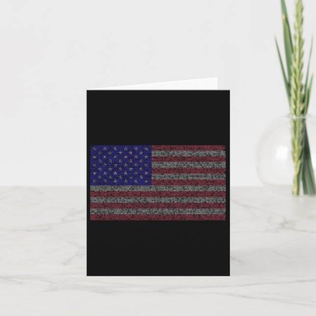 Pi Day Usa Flag Math 3.14 März 14. Karte (Vorderseite)