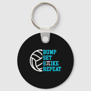 Pi Day Volleybyll Bump Set Spike Wiederholung Math Schlüsselanhänger