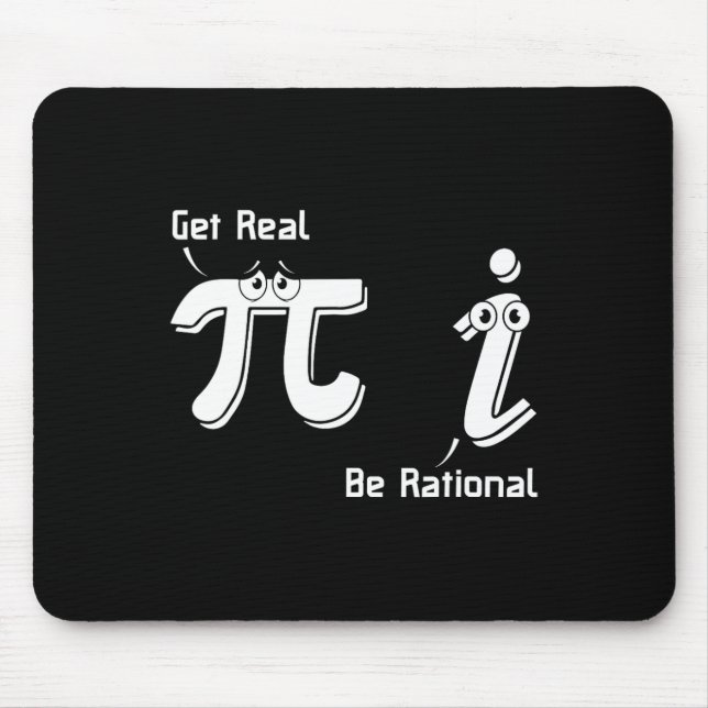 Pi Day wird wirklich rational irrationale Zahlenma Mousepad (Vorne)