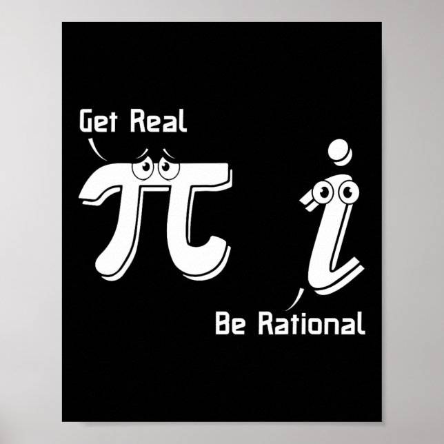 Pi Day wird wirklich rational irrationale Zahlenma Poster (Vorne)