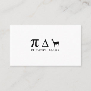 Pi Delta Lama Mathematik-Symbole Visitenkarte