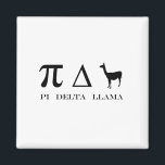 Pi Delta Llama Mathematics Symbols Magnet<br><div class="desc">lustig,  cool,  Liebe,  Vintag,  Geschenkidee,  Geburtstag,  Party,  Spaß,  phantastisch</div>