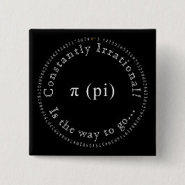 Pi, der irrationale Mathematiklehrer Button