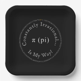 Pi, der irrationale mathematische Dauerspass Pappteller