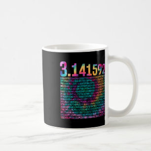 Pi-Design für Lehrer Gefärbte Krawatte 3.14 Pi-Zif Kaffeetasse
