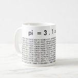 pi Digits 3.14159 Mathematics Liebe Pi Day Tasse<br><div class="desc">pi Digits Math Liebe Tasse,  "pi=3.14159 und so weiter... " Tasse für Schwarzweiß</div>