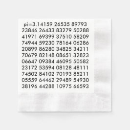 pi Digits mathematische Liebe pi= 3,14159 pi Tag S Serviette