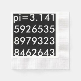 pi Digits mathematische Liebe pi= 3,14159 pi Tag S Serviette