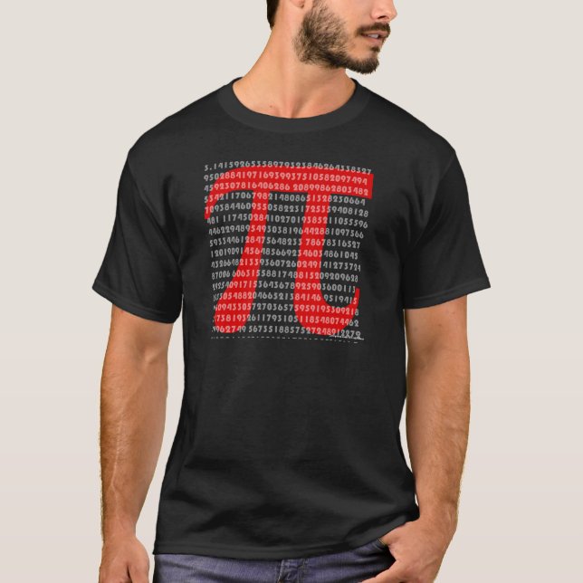 pi dunkel T-Shirt (Vorderseite)
