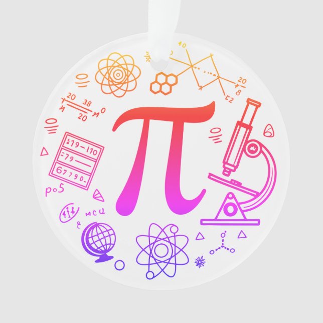 Pi Enthusiasten Ornament (Vorderseite)