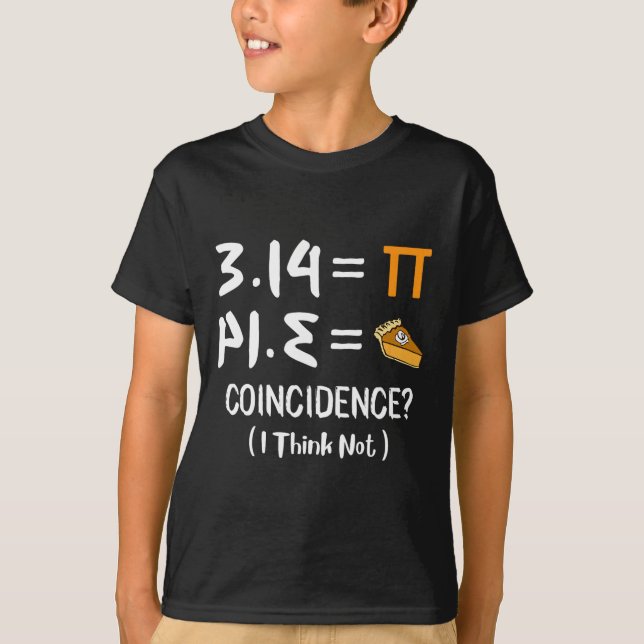 Pi Equals Pie Funny Mah Pun Pi Day Geschenk T-Shirt (Vorderseite)