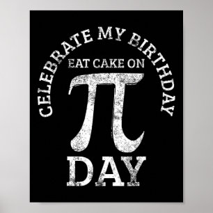 Pi-Geburtstag Mathe-Tag Vintage  Poster