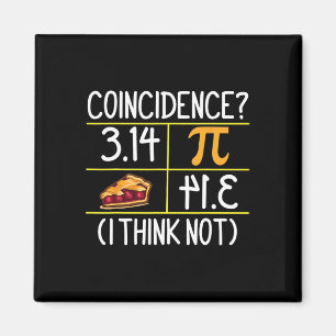 Pi Gleich Pie Zufall Ich glaube nicht Pi-Tagesmath Magnet