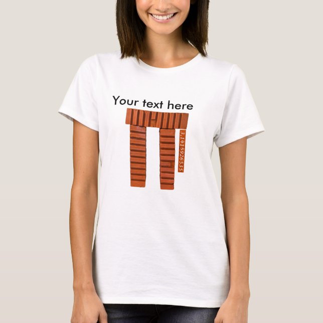 Pi - Grundstein der Mathematik T-Shirt (Vorderseite)