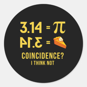 Pi Happy Pi Day Runder Aufkleber