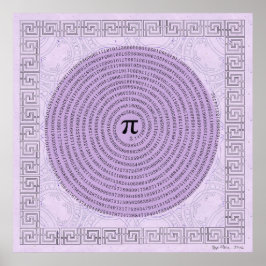 Pi in a Spiral ~ Mathematik als Kunst Poster