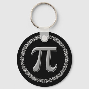 Pi in Silver Schlüsselanhänger