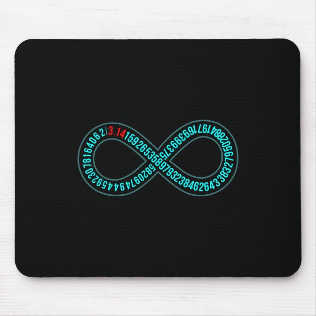 Pi Infinity Pi Day Lover Mathematiker Mathematicia Mousepad (Vorne)