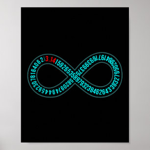Pi Infinity Pi Day Lover Mathematiker Mathematicia Poster
