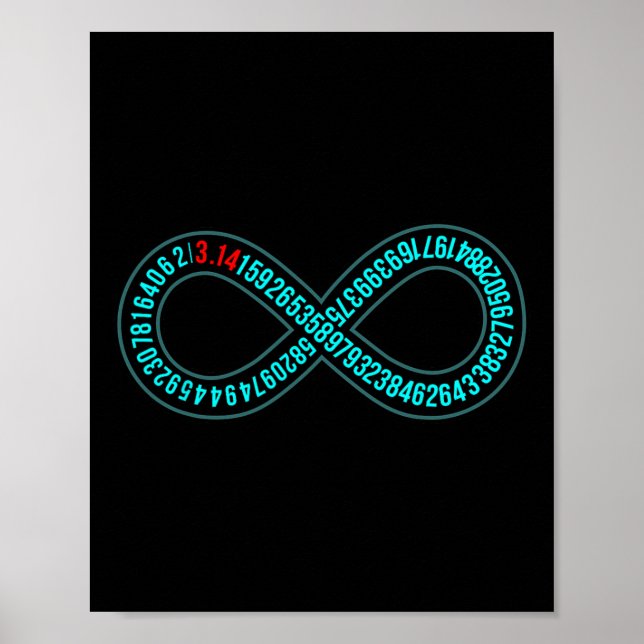 Pi Infinity Pi Day Lover Mathematiker Mathematicia Poster (Vorne)