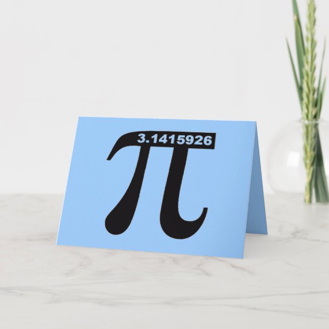 Pi-Karte Feiertagskarte (Vorderseite)