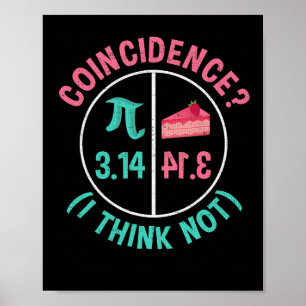 Pi = Kuchen für Pi-Tag am 3./14. März Poster