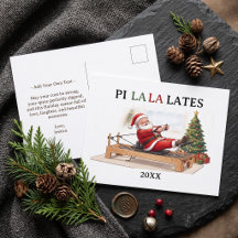 Pi La La Lates Lustiger Weihnachtsmann Pilates Wei