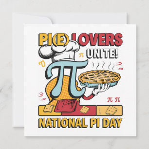 Pi Lovers Unite Feiertagskarte
