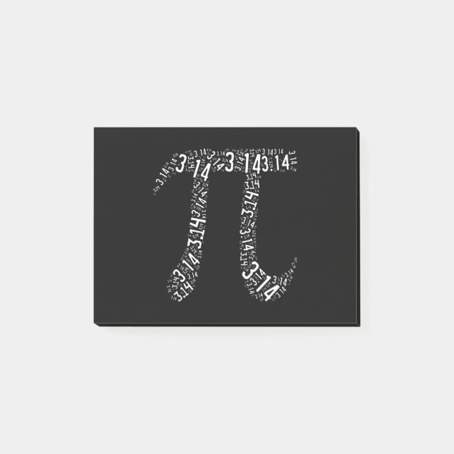 Pi Math Nerd Post-it Klebezettel (Vorderseite)