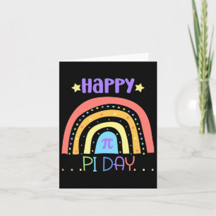 Pi Math Teacher Students Funny International Happy Karte