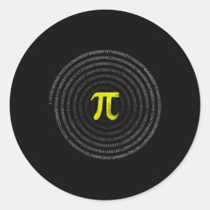 Pi Math Teacher Students Funny International Happy Runder Aufkleber