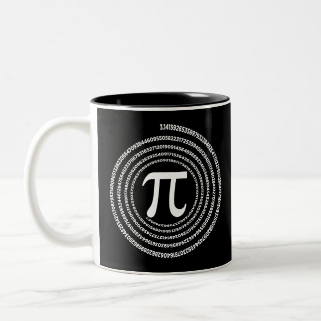 Pi Mathematics Pi Math Zweifarbige Tasse (Links)