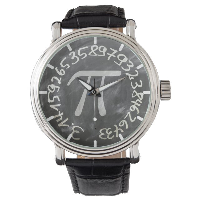 Pi Mathematik Watch Armbanduhr (Vorderseite)