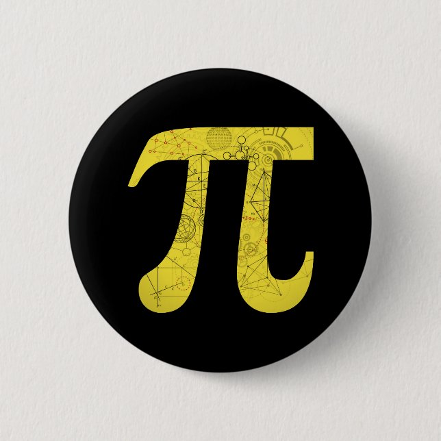 Pi - mathematische Symbole Button (Vorderseite)