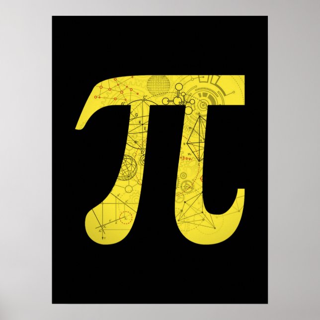 Pi - mathematische Symbole Poster (Vorne)