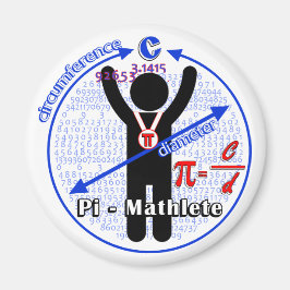 Pi-Mathlete 3,14 Pi Tag Magnet