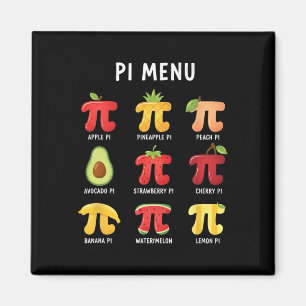 Pi-Menü 3,14 Pi-Zahlensymbol Mathelehrer Lustig F Magnet