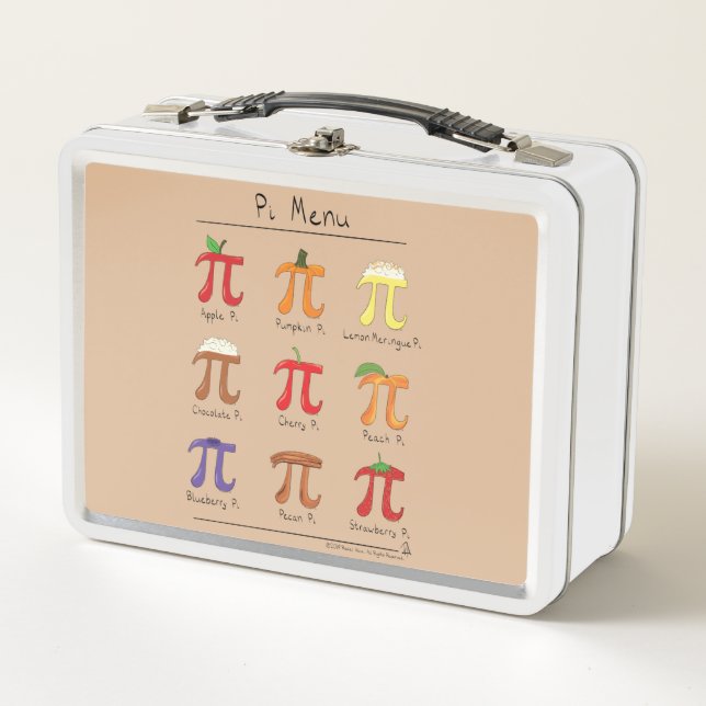 Pi Menu Niedlich Mathematik Pi Day Lunch Box (Vorderseite)