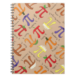 Pi Menu Niedlich Mathematik Pi Day Notebook Notizblock
