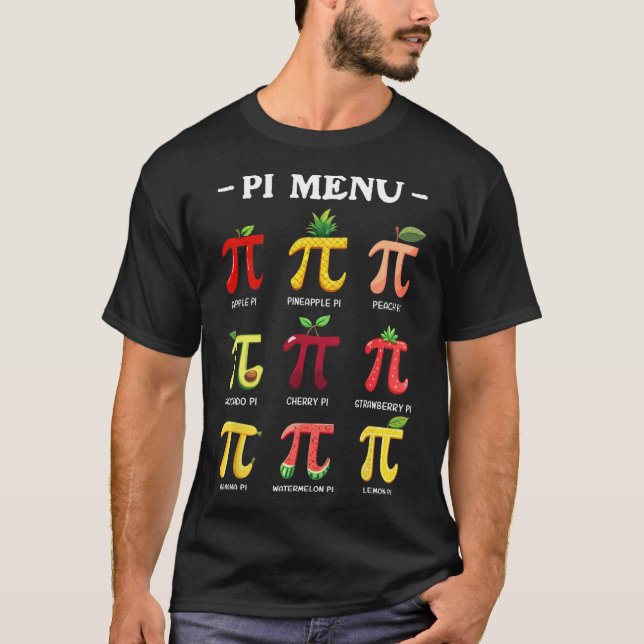 Pi Menü Pi Tag 3 T-Shirt (Vorderseite)