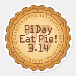 Pi mit Pie Crust Sticker
